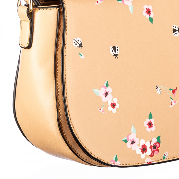 Flower Rózsaszínű műbőr női táska, 3 - Kalapod.hu